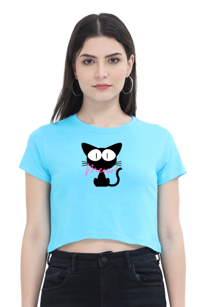 Meow Crop Top